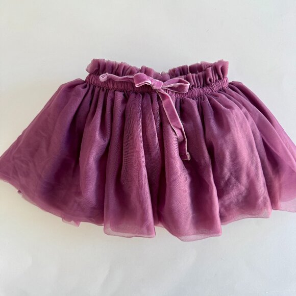 Jamie Kay Other - Jamie Kay Tutu Skirt | Plum Velvet Bow | Layered Tulle | 2Y | GUC